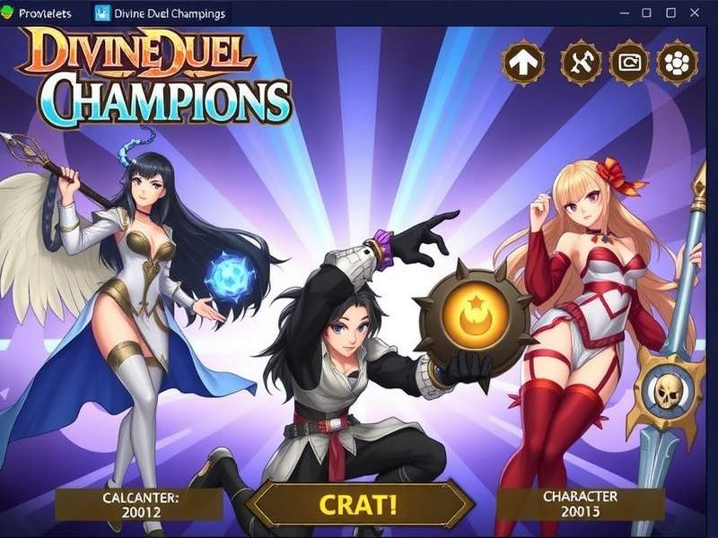 Divine Duel Champions Character Selection